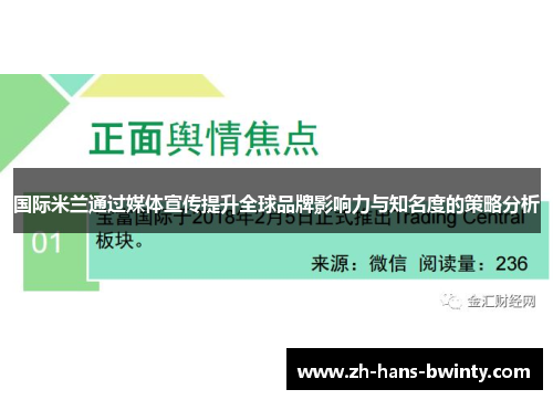 国际米兰通过媒体宣传提升全球品牌影响力与知名度的策略分析