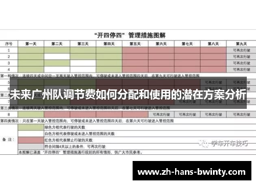 未来广州队调节费如何分配和使用的潜在方案分析